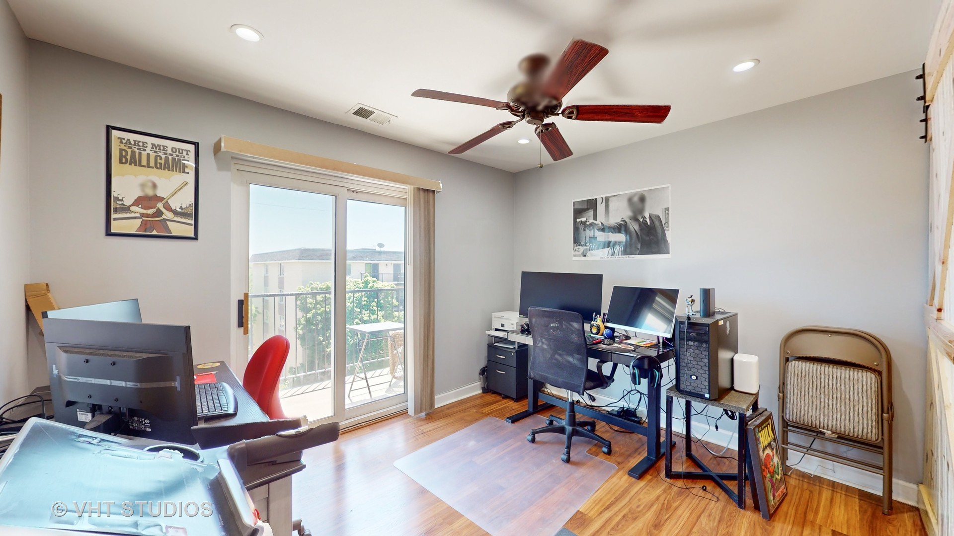 8630 Waukegan Road, Unit 519 Morton Grove, IL 60053 - Photo 20 of 26 a view of a workspace with furniture and a window