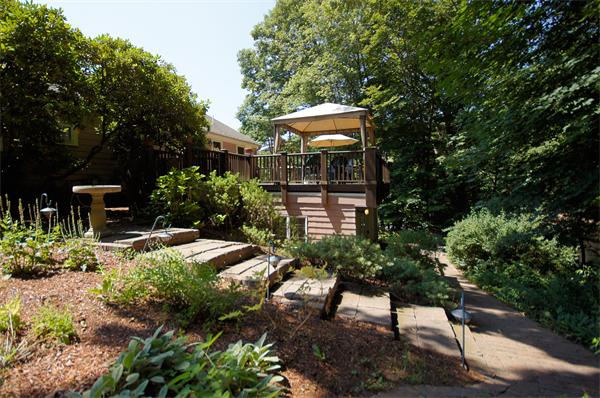 18 Peachtree Road Lexington, MA 02420 - Photo 20 of 22 a view of backyard with sitting area