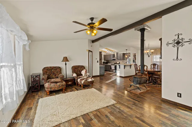 a living room filled with furniture