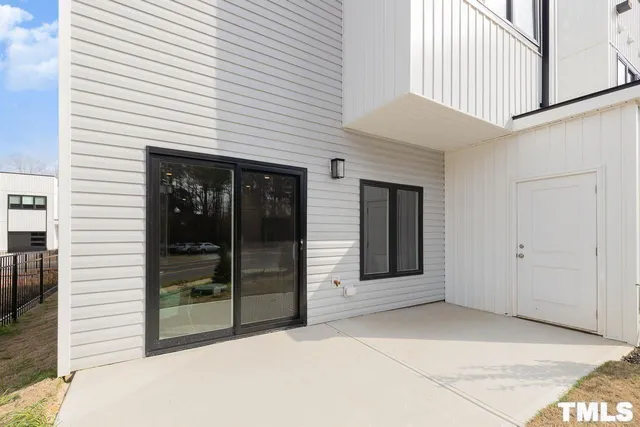 a view of a entryway front of a house