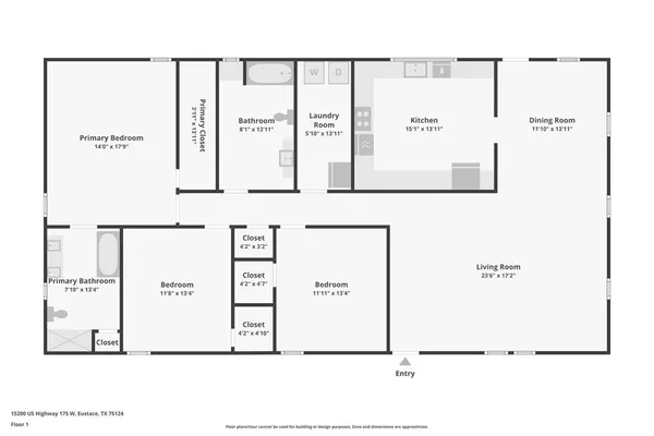 $439,000 | 15200 Highway 175, Eustace, TX 75124