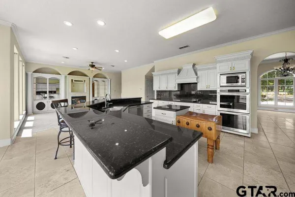 a view of a livingroom with a staircase