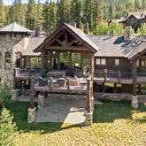 a front view of a house with swimming pool