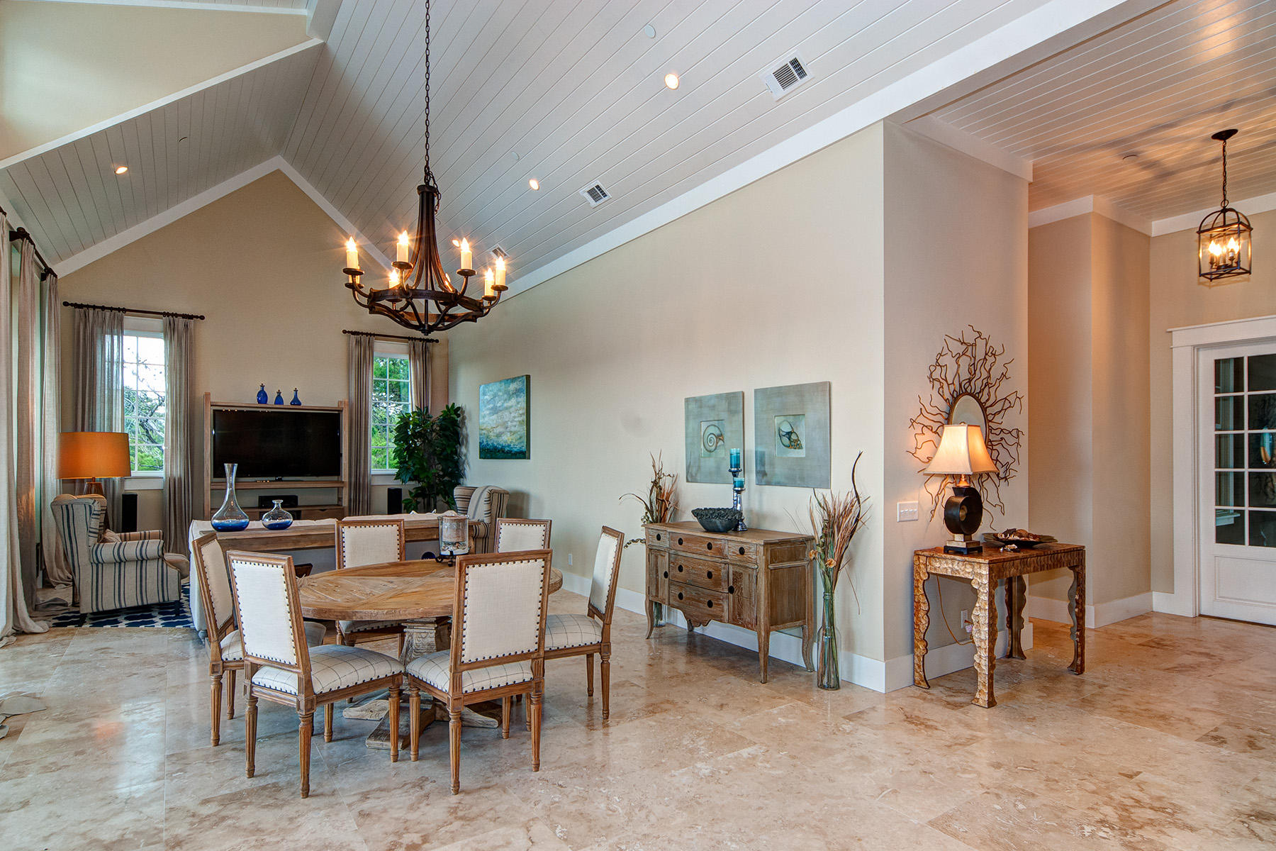 33 Bluff Lane Santa Rosa Beach, FL 32459 - Photo 12 of 37 a view of a dining room with furniture and chandelier