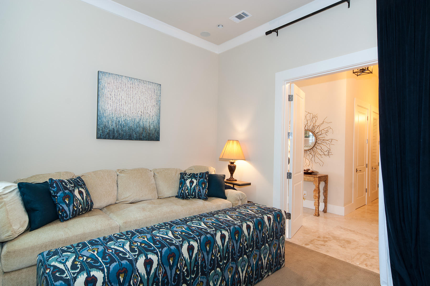 33 Bluff Lane Santa Rosa Beach, FL 32459 - Photo 13 of 37 a bedroom with a bed and a painting on the wall