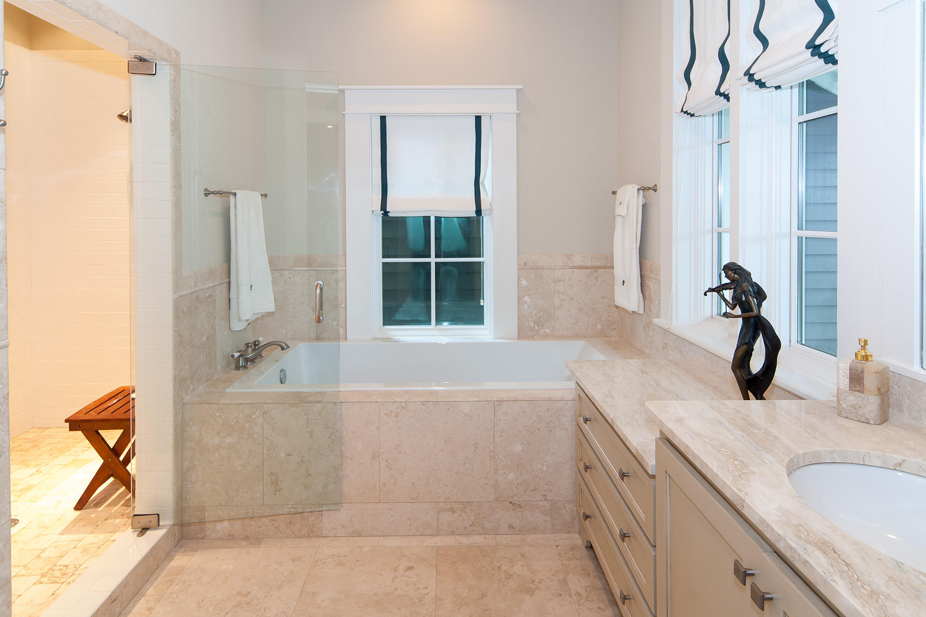 33 Bluff Lane Santa Rosa Beach, FL 32459 - Photo 16 of 37 a bathroom with a tub sink and mirror