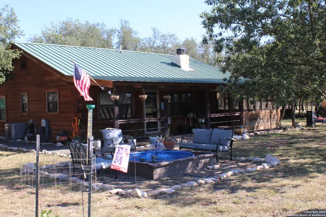 a view of the patio and dining area