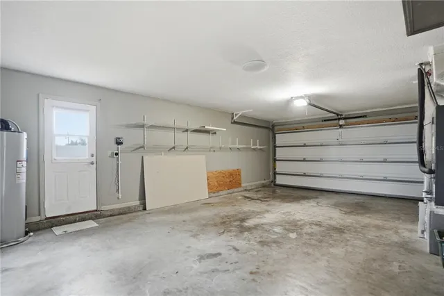 a view of a room with cabinets