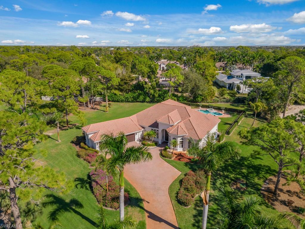 View from above of property