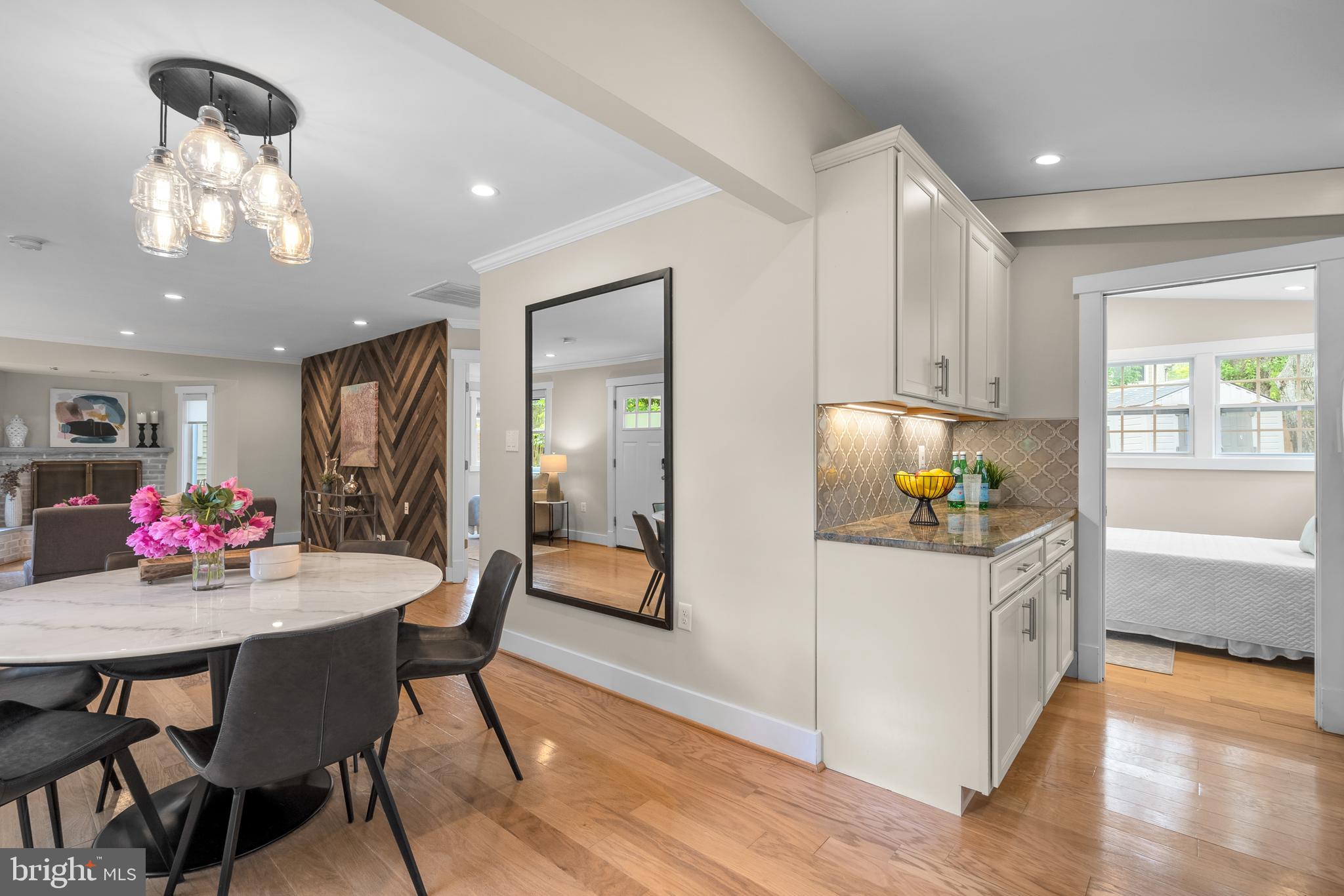 5 Webb Road Cabin John, MD 20818 - Photo 14 of 46 a kitchen that has a table and chairs in it