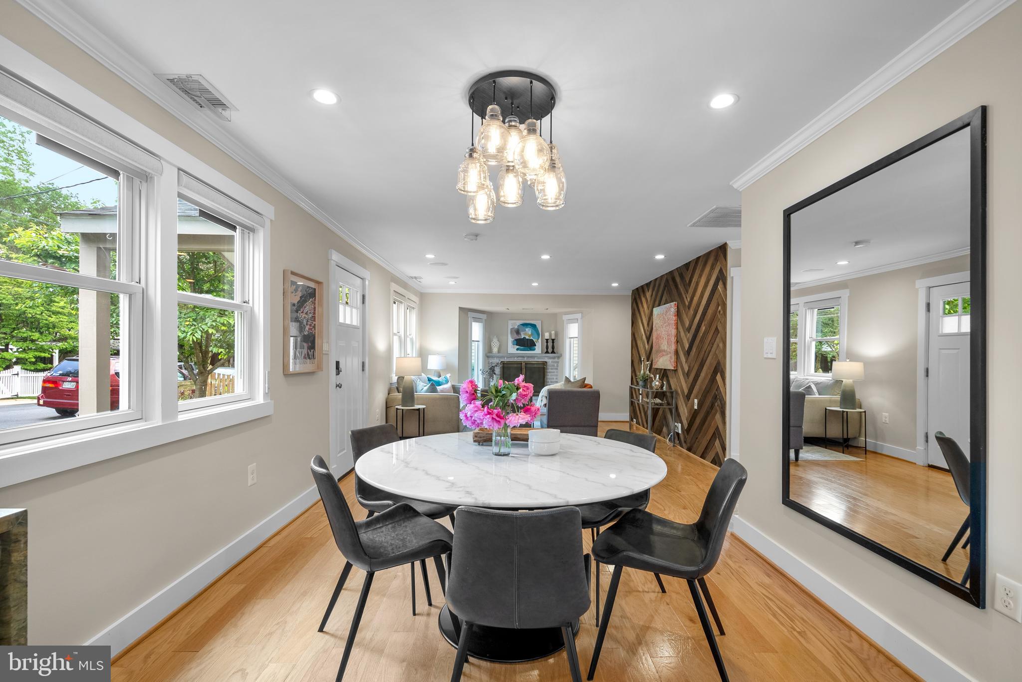 5 Webb Road Cabin John, MD 20818 - Photo 7 of 46 a view of a dining room with furniture window and outside view