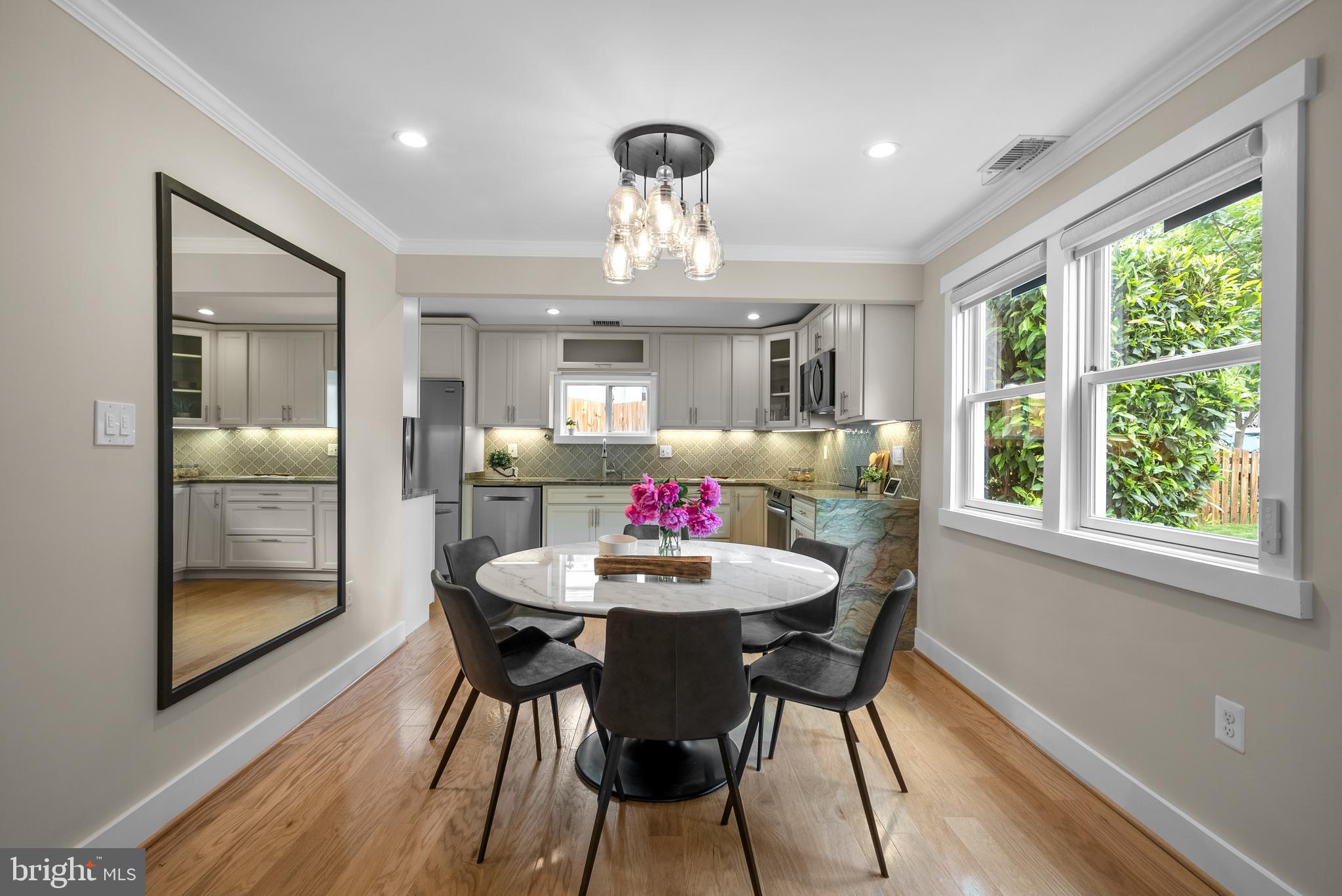 5 Webb Road Cabin John, MD 20818 - Photo 8 of 46 a view of a dining room with furniture window and wooden floor