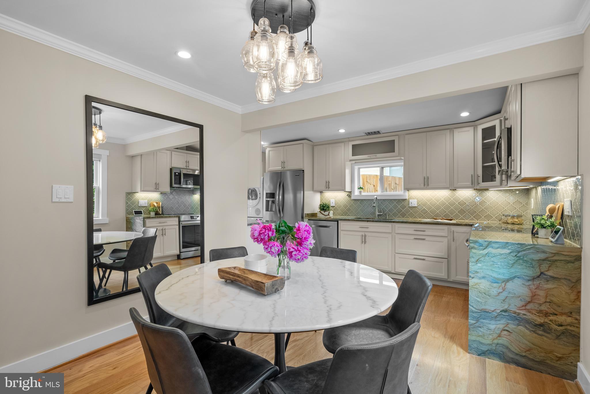 5 Webb Road Cabin John, MD 20818 - Photo 10 of 46 a view of a dining room with furniture and wooden floor