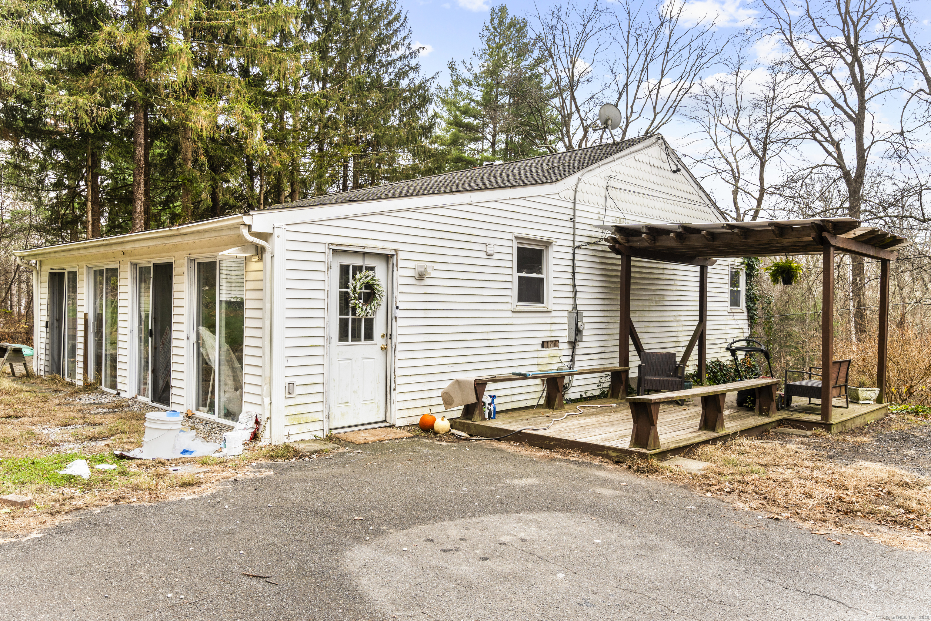 523 Chamberlain Hill Road Haddam, CT 06441 - Photo 2 of 38 a view of a house with backyard and wooden fence