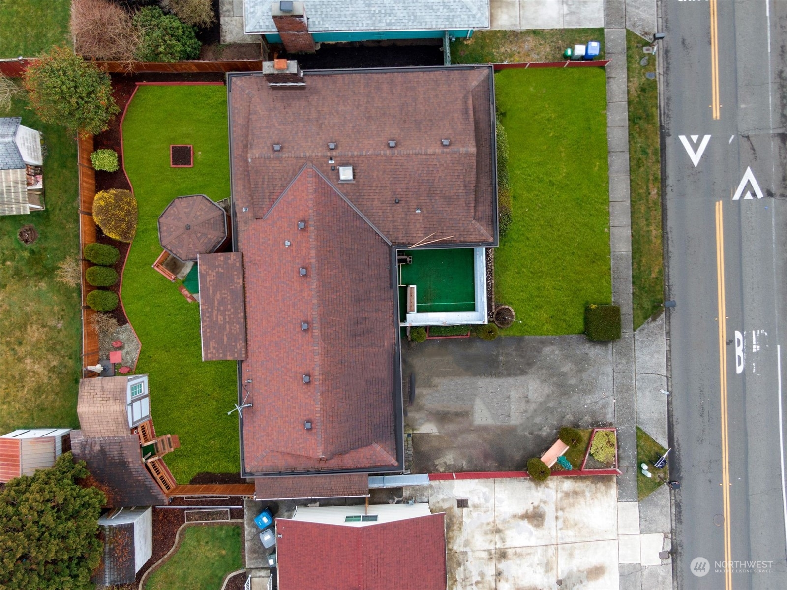 10705 Southeast 236th Place Kent, WA 98031 - Photo 36 of 36 an aerial view of a house with a yard