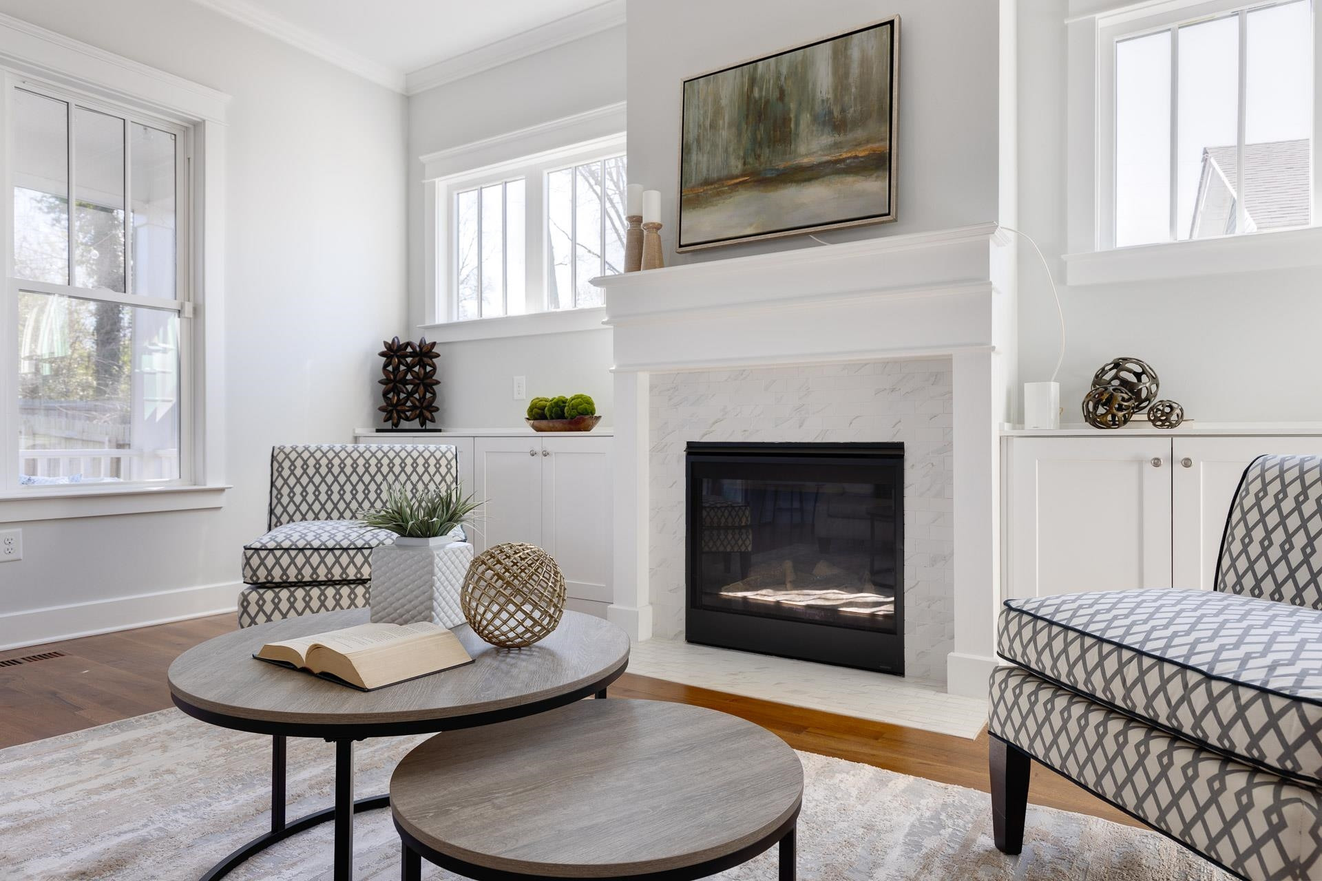 910 Sedgefield Street Durham, NC 27705 - Photo 16 of 39 a living room with furniture and a fireplace
