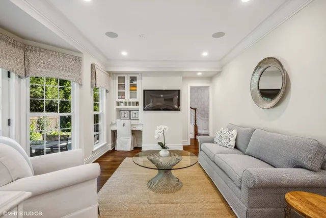 a bathroom with a granite countertop sink mirror and a