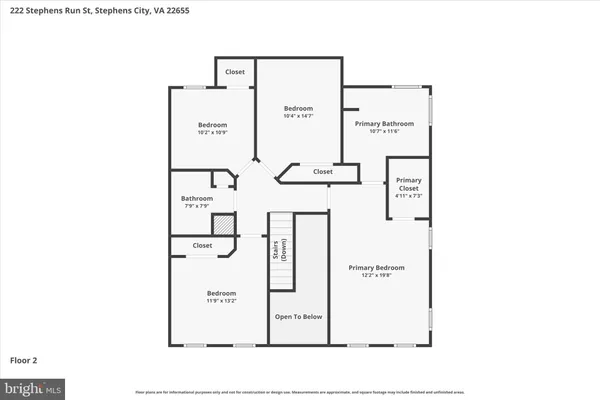 $524,900 | 222 Stephens Run Street, Stephens City, VA 22655
