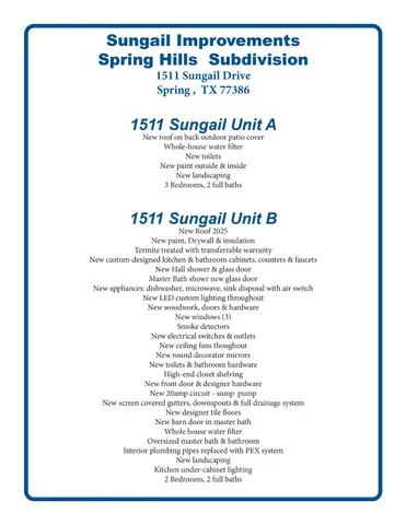 $567,500 | 1511 Sungail Drive, Spring, TX 77386