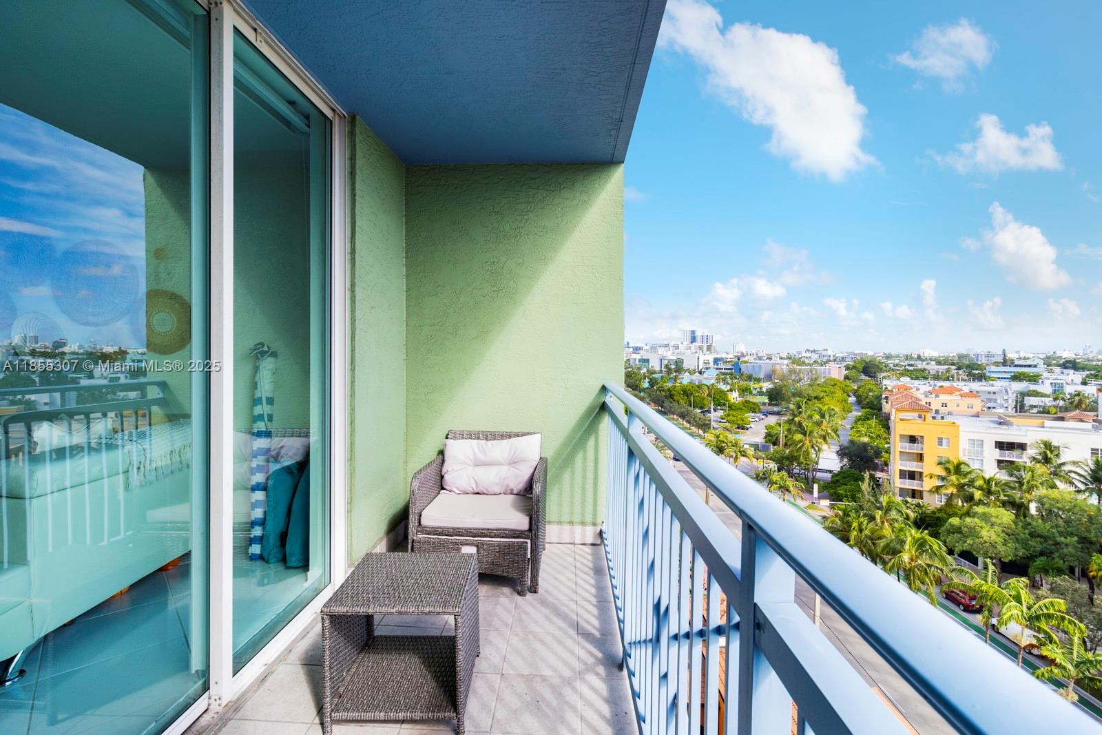 90 Alton Road, Unit 1005 Miami Beach, FL 33139 - Photo 2 of 22 city view from balcony