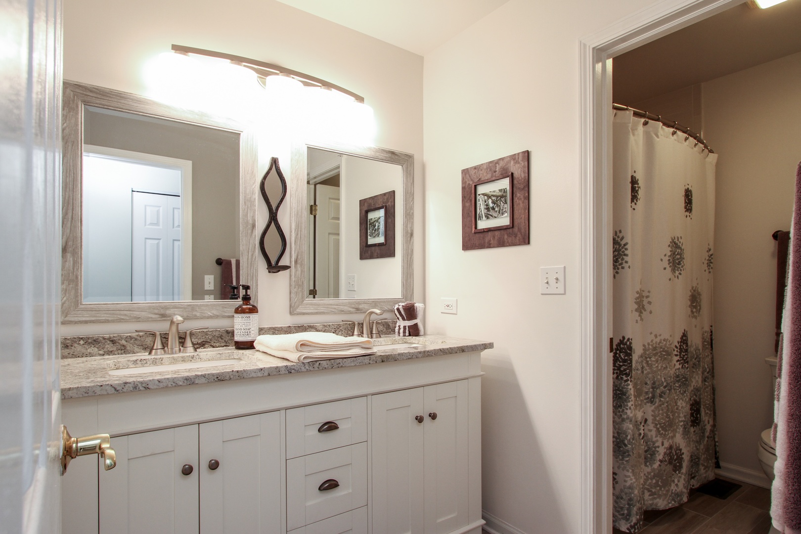 221 Ellis Road Lake In The Hills, IL 60156 - Photo 17 of 28 a bathroom with a sink and a mirror