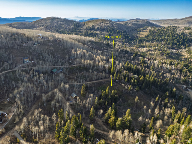 2211 Pine Loop Road, Unit 64 Coalville, UT 84017 - Photo 19 of 20 Drone / aerial view of a heavily wooded area and a mountainous background