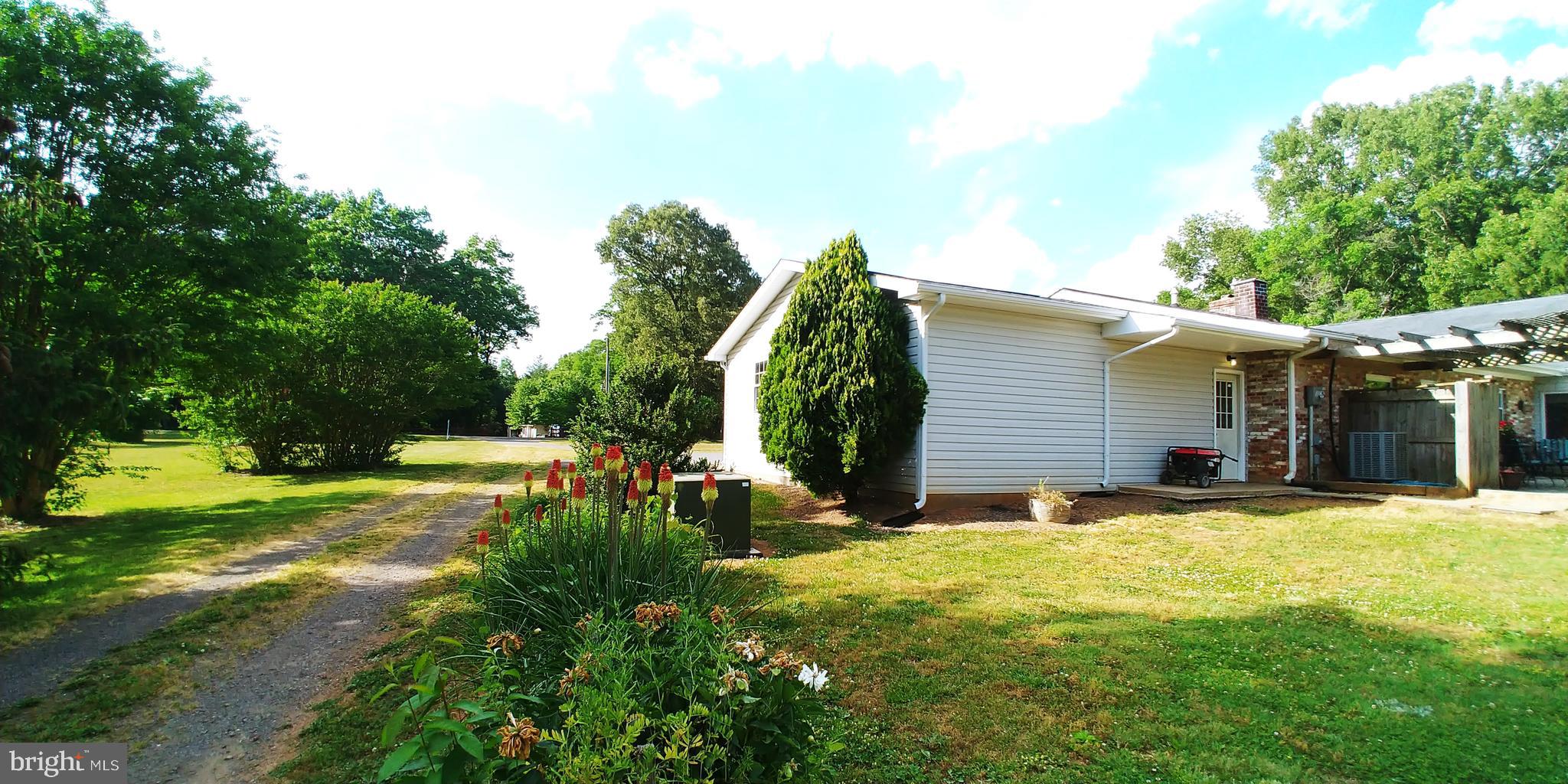 28484 Raccoon Ford Road Burr Hill, VA 22433 - Photo 9 of 48 Rear view lovely torch lilies & driveway to sheds