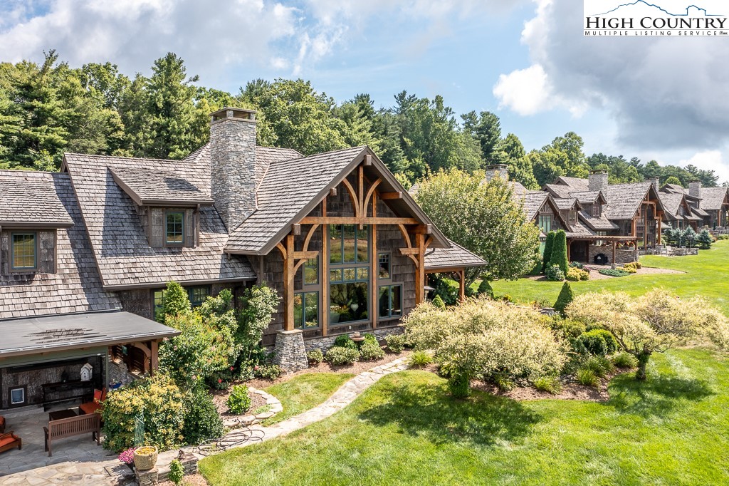 800 Turtle Creek Drive, Unit 4B Boone, NC 28607 - Photo 40 of 45 an aerial view of house with yard and entertaining space