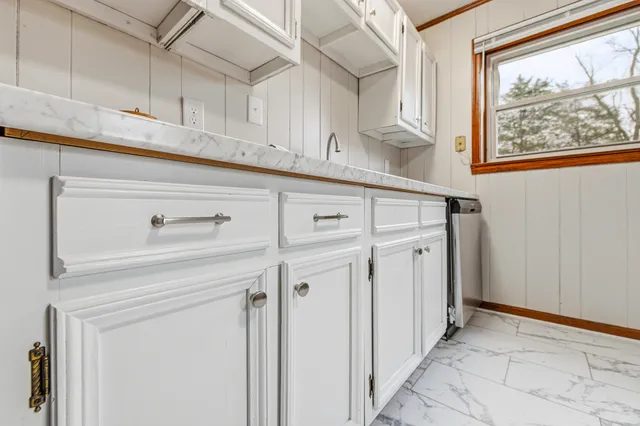 a view of white cabinets