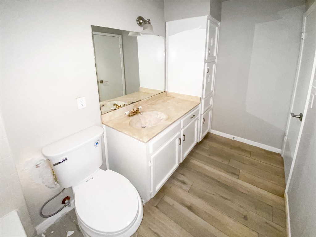 1503 Roundup Trail Round Rock, TX 78681 - Photo 19 of 23 Bathroom with vanity and light wood-type flooring