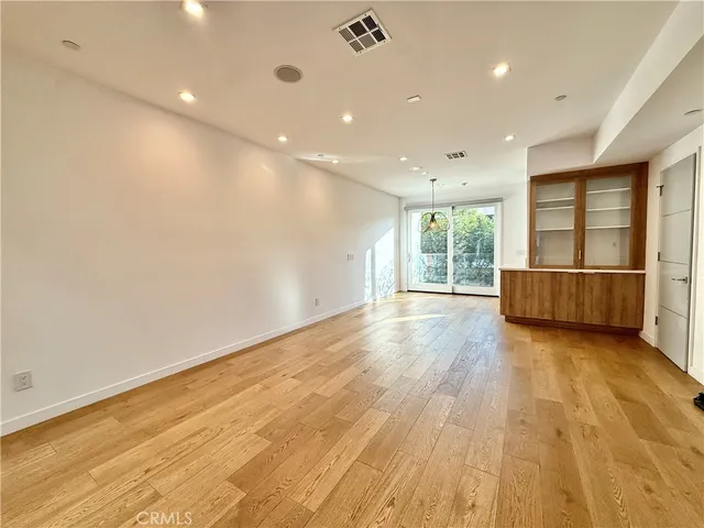 a view of kitchen and windows