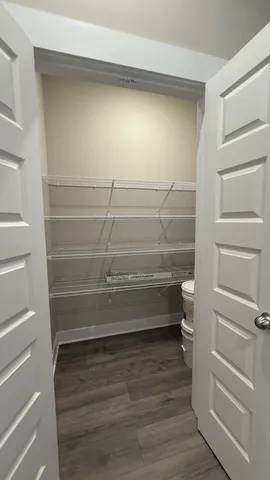 a view of walk in closet