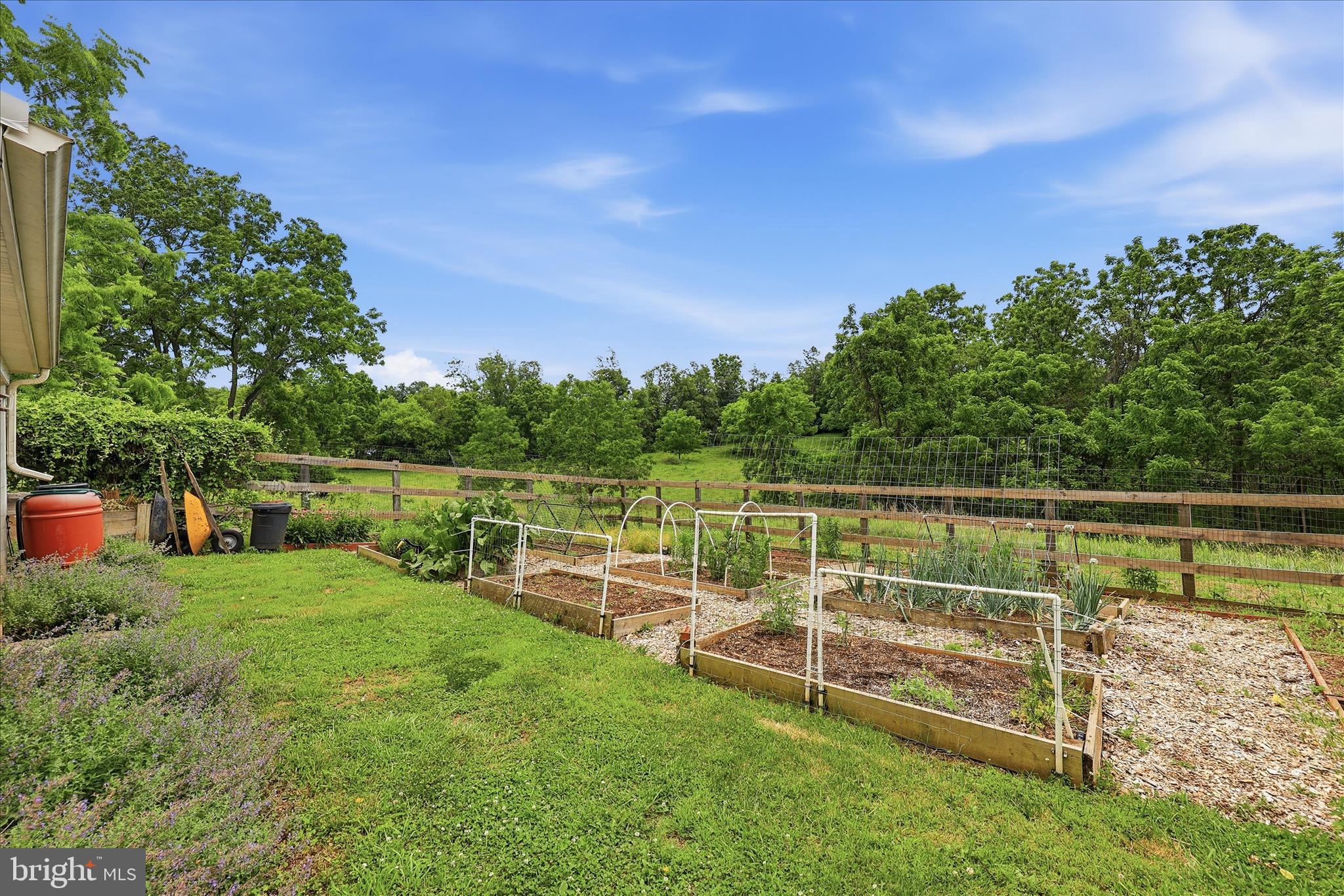 10919 Etzler Mill Road Woodsboro, MD 21798 - Photo 50 of 54 a view of a wooden deck with a big yard