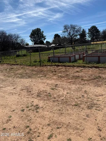 a backyard of a house