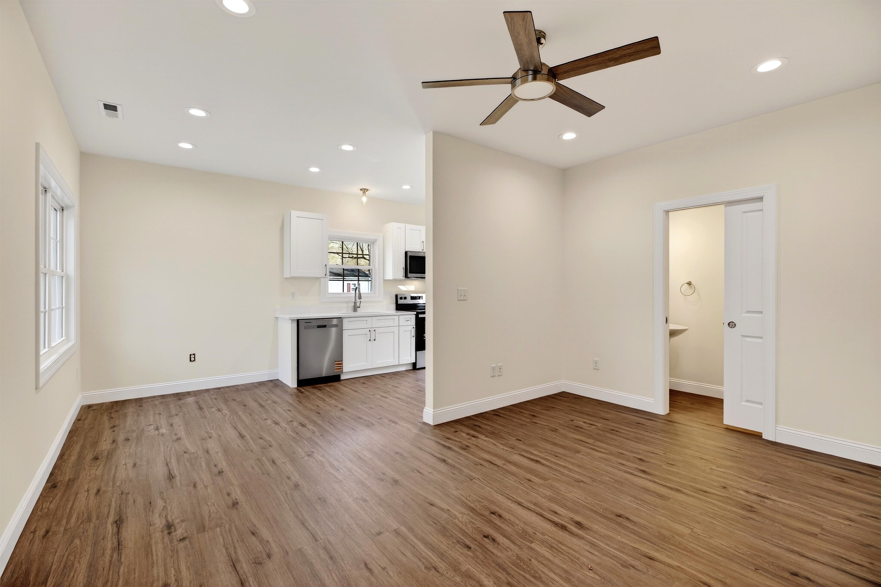 1700 A Street Waynesboro, VA 22980 - Photo 12 of 44 a view of empty room with wooden floor and ceiling fan