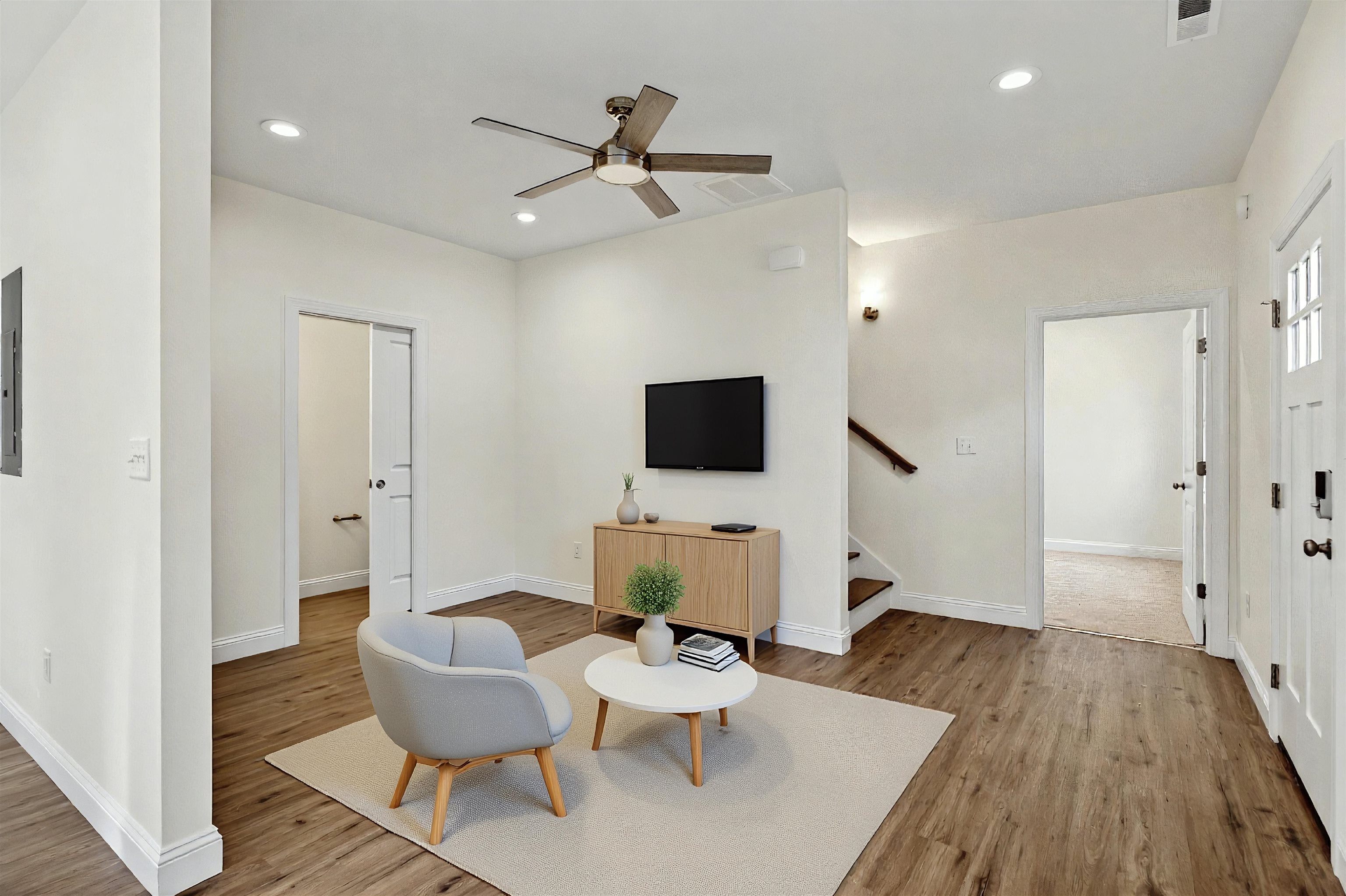 1700 A Street Waynesboro, VA 22980 - Photo 5 of 44 a living room with furniture and a flat screen tv