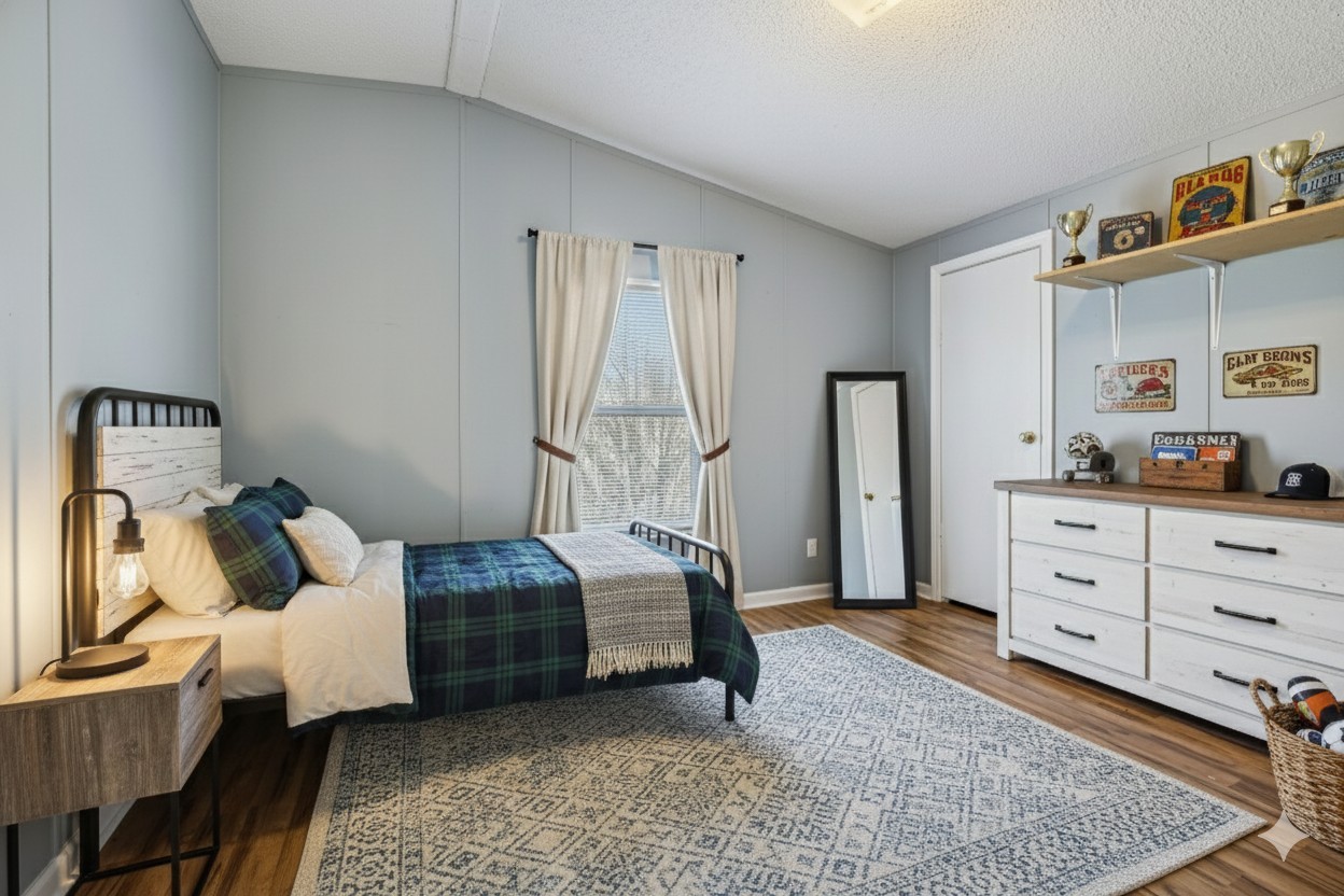 217 Tomlinson Road Lebanon, TN 37087 - Photo 19 of 23 a bedroom with a bed and wooden floor