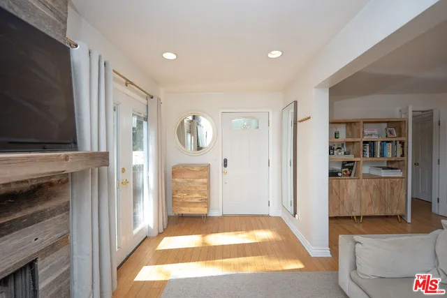 a view of livingroom with furniture and fireplace