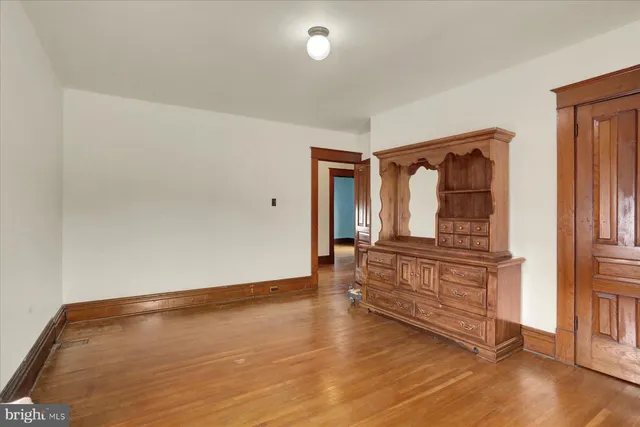 a view of an empty room