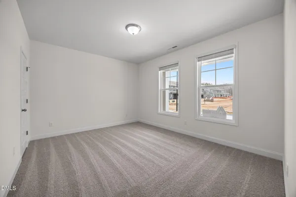 an empty room with an entryway