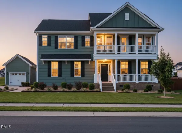 a front view of a house
