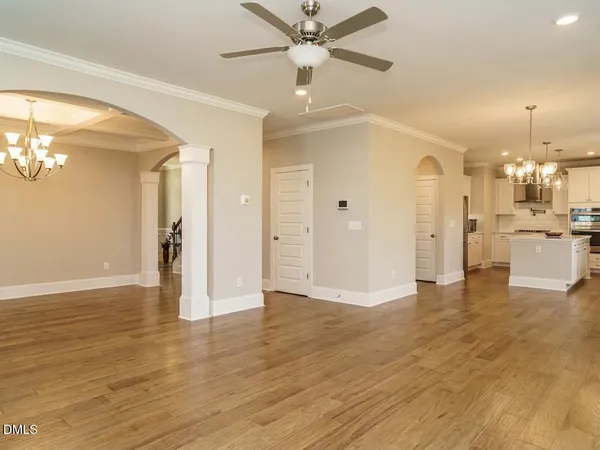 a view of a livingroom with a window