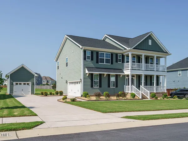 a front view of a house