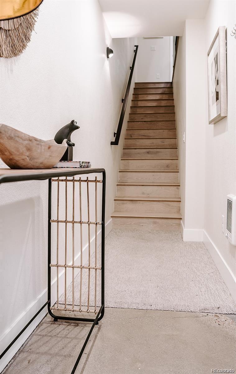 5125 West 29th Avenue, Unit 6 Denver, CO 80212 - Photo 13 of 26 a view of staircase with railing and white walls