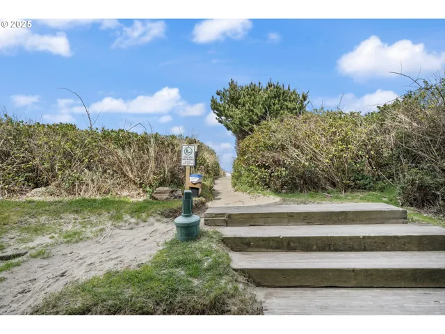 a view of a sign in a yard