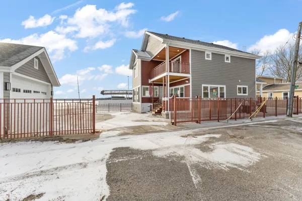 a backyard of a house