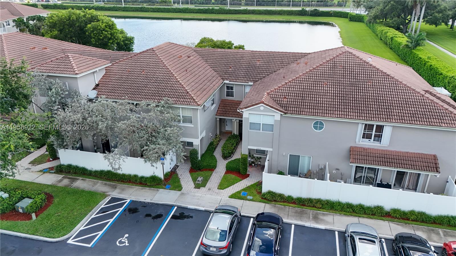 5467 Southwest 125th Terrace Miramar, FL 33027 - Photo 31 of 42 a aerial view of a house with swimming pool and green space