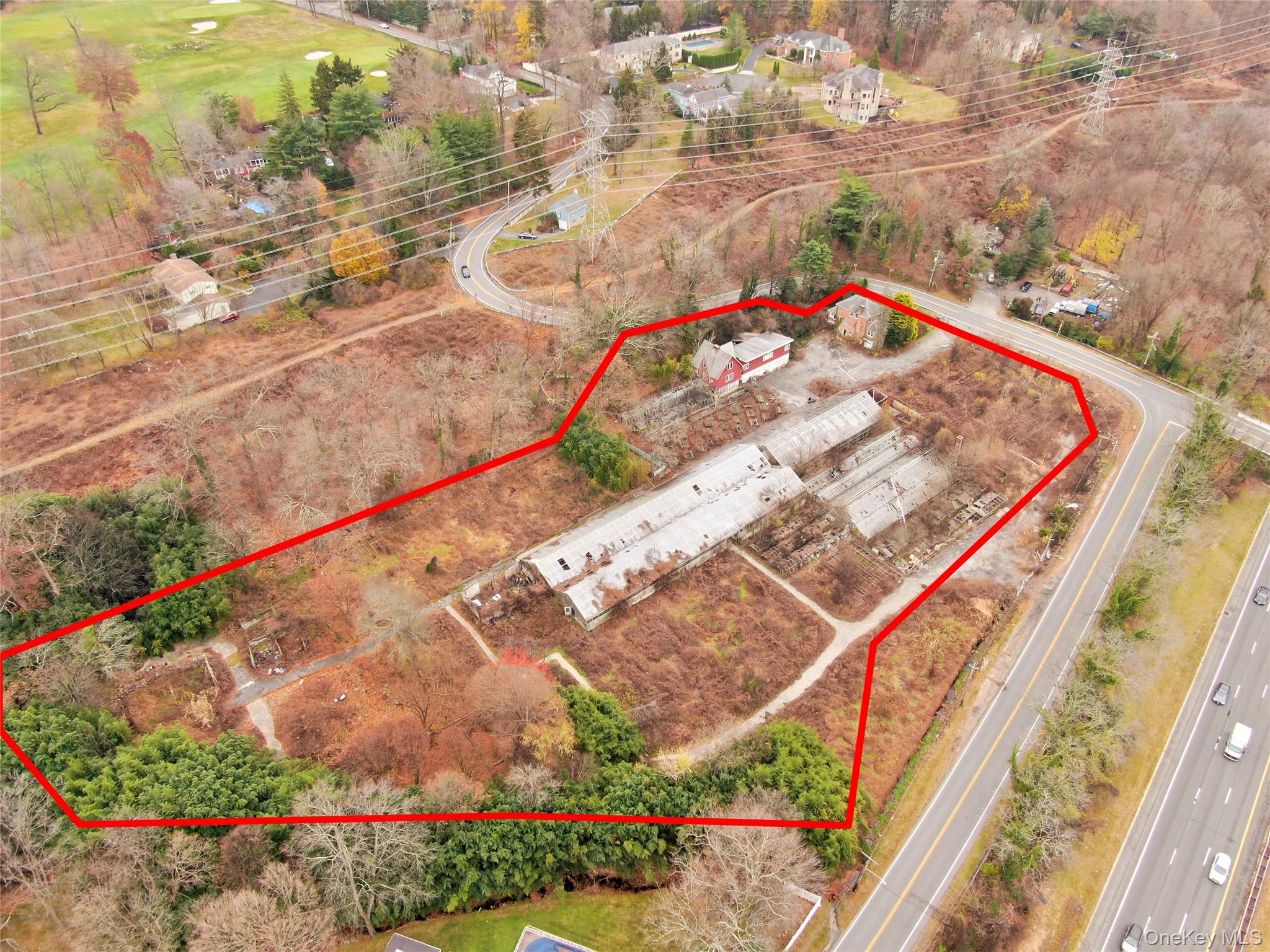 451 Underhill Road Scarsdale, NY 10583 - Photo 5 of 6 Aerial overview of property's location with property boundaries highlighted