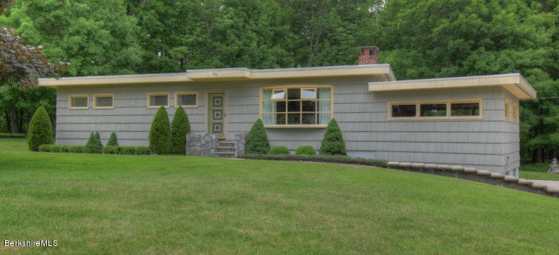 195 Main Road Monterey, MA 01245 - Photo 3 of 30 front view of a house with a yard