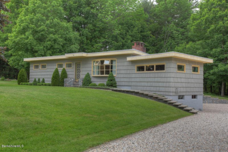 195 Main Road Monterey, MA 01245 - Photo 4 of 30 a front view of house with yard and green space